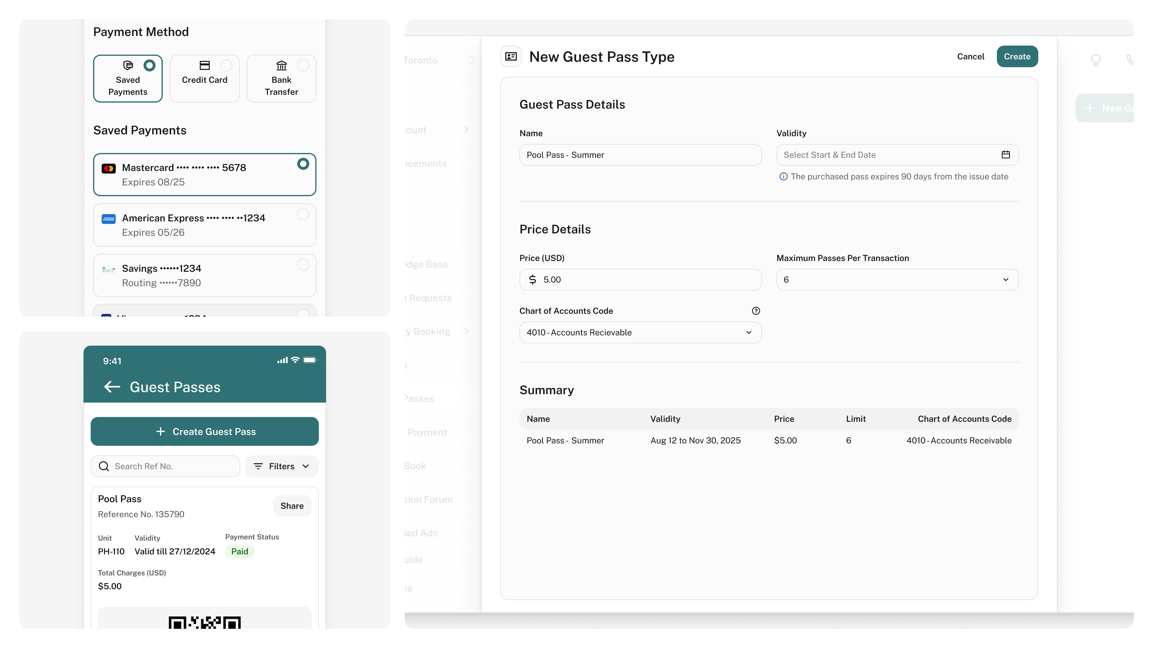 Guest pass system